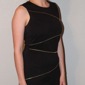 Calvin Klein Zig Zag Zipper Dress